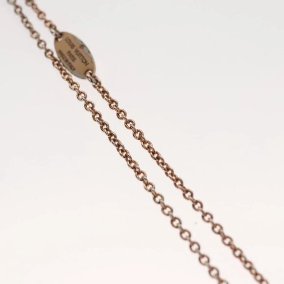 LOUIS VUITTON Collier LV Necklace metal Pink gold - Picture 11 of 16
